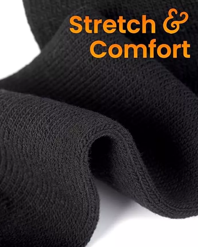 15  Pairs X Mens Heavy Duty Thermal Cotton Work Thick Winter Heated Crew Socks