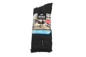 3 x Mens Bonds Explorer Original Crew Wool Blend Charcoal Socks