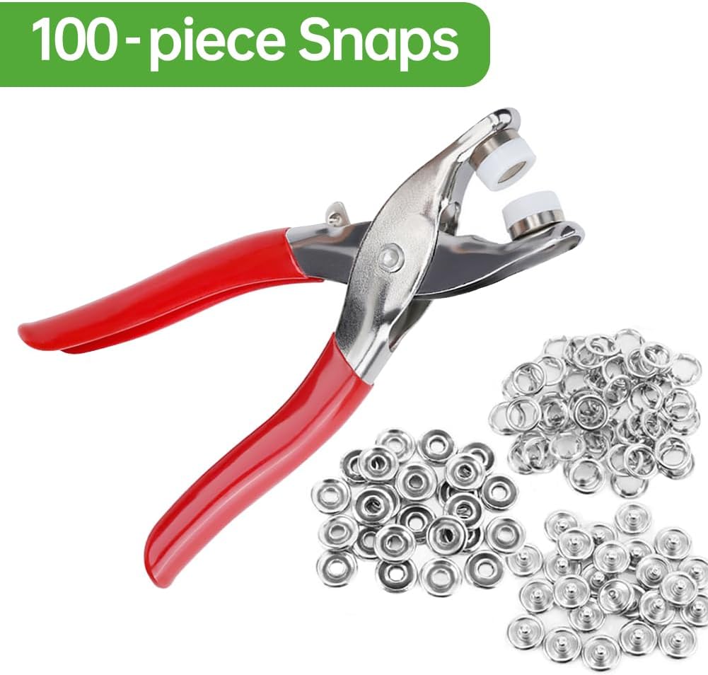 3/8 Inch 100PCS Open-Ring Cap Gripper Grip Prong Stainless Steel Snaps Studs -10L0L