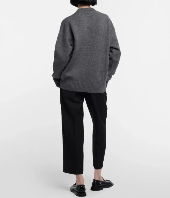 AMI PARIS  |Crew Neck Casual Style Unisex Wool Street Style Long Sleeves