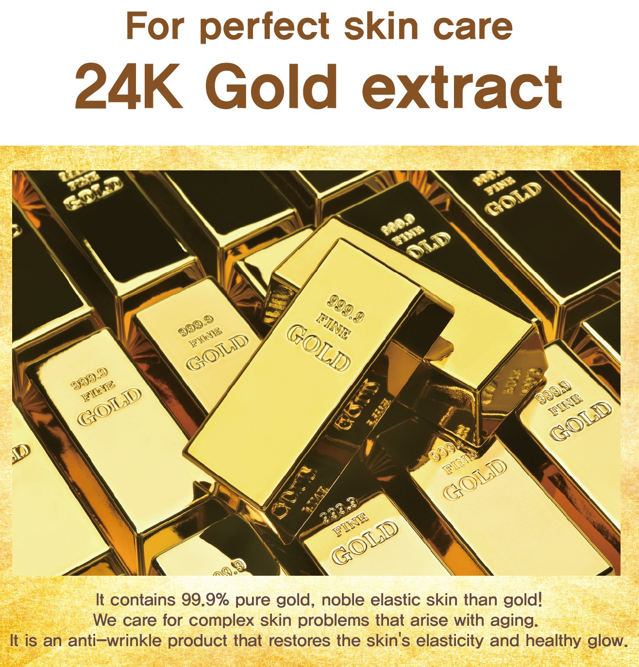 ANJO LAYDAY 24K Luxury Gold 6 Set Facial Skincare Anti Aging Moisture Wrinkles