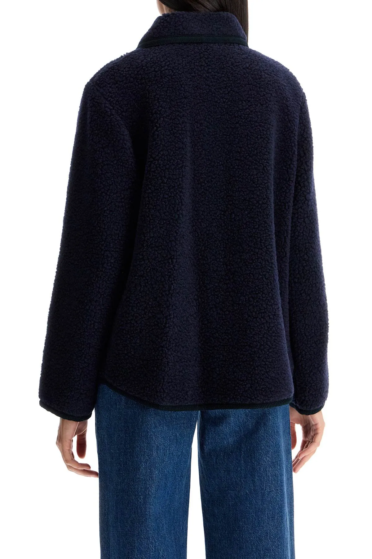 A.P.C. Esther Bouclé Wool Bl   Blue