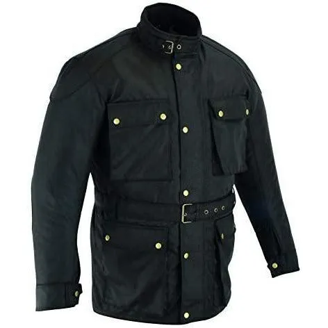 Biker Gear Pro Motorcycle Jacket for men - Ballistic Nylon Winter Waterproof