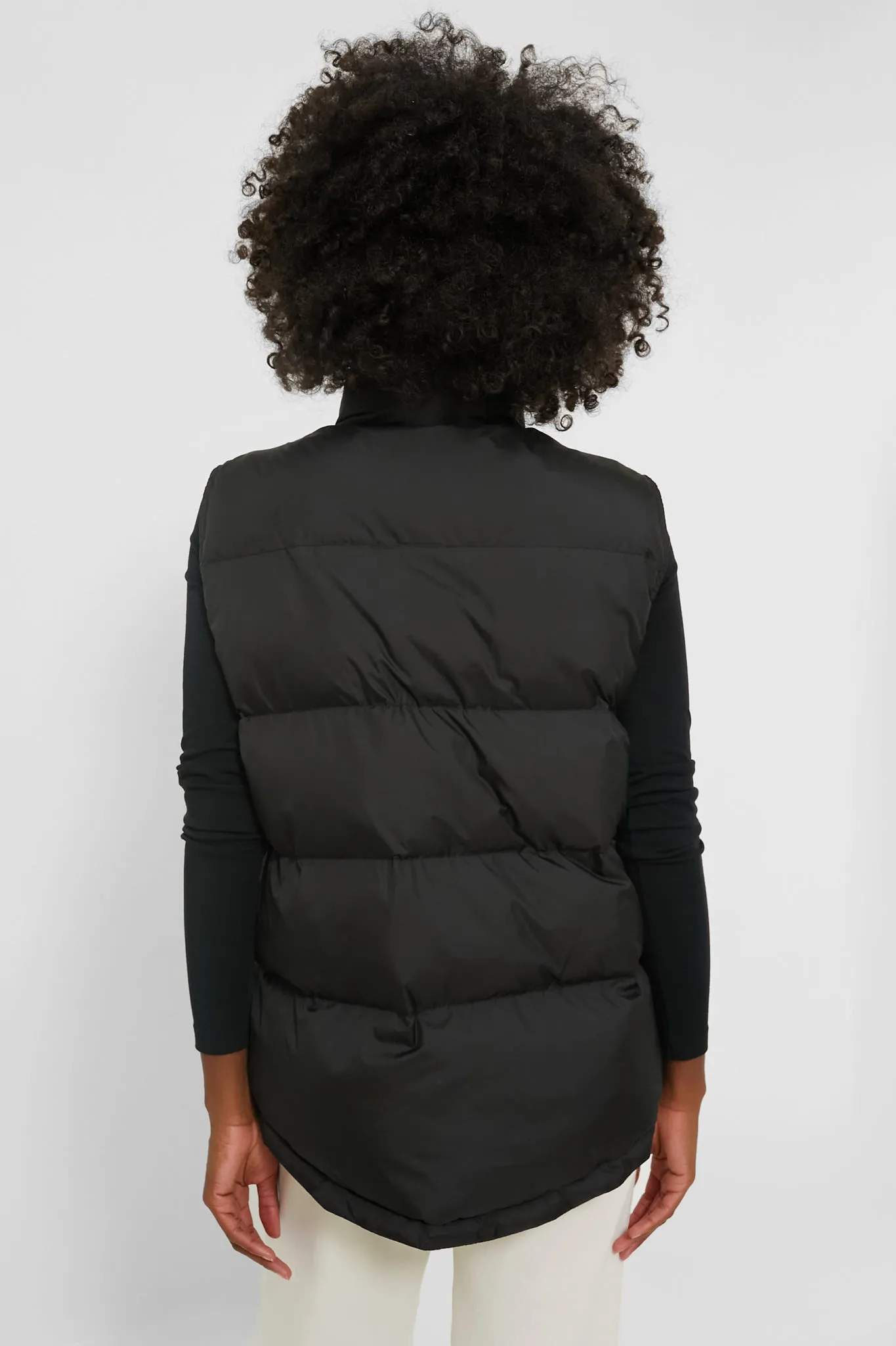 Black Inez Puffer Vest