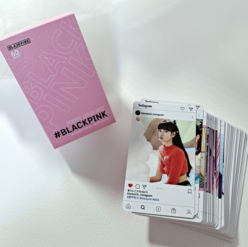 Black Pink Special Photo Card Set 60ea Kpop Idols Goods Collection Instagram Card