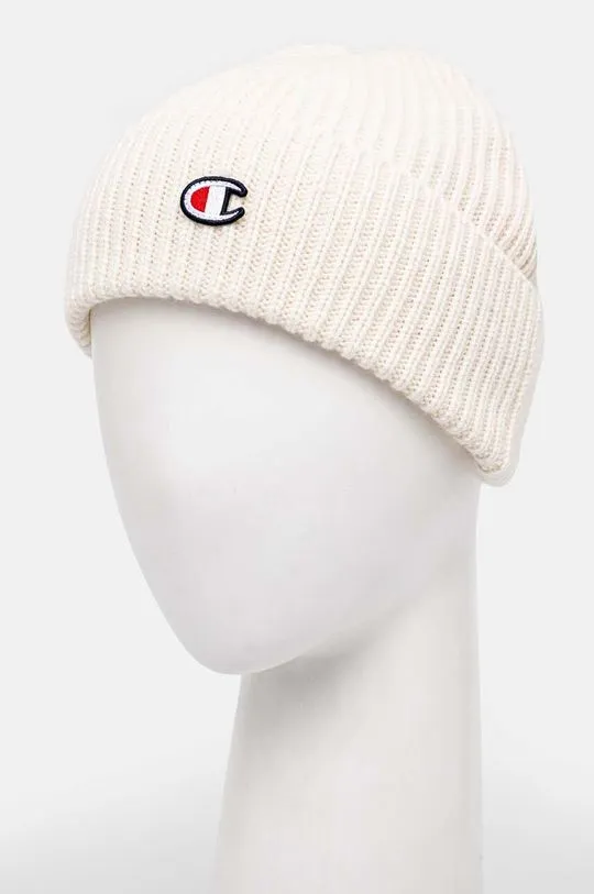 Champion wool beanie beige color 802418