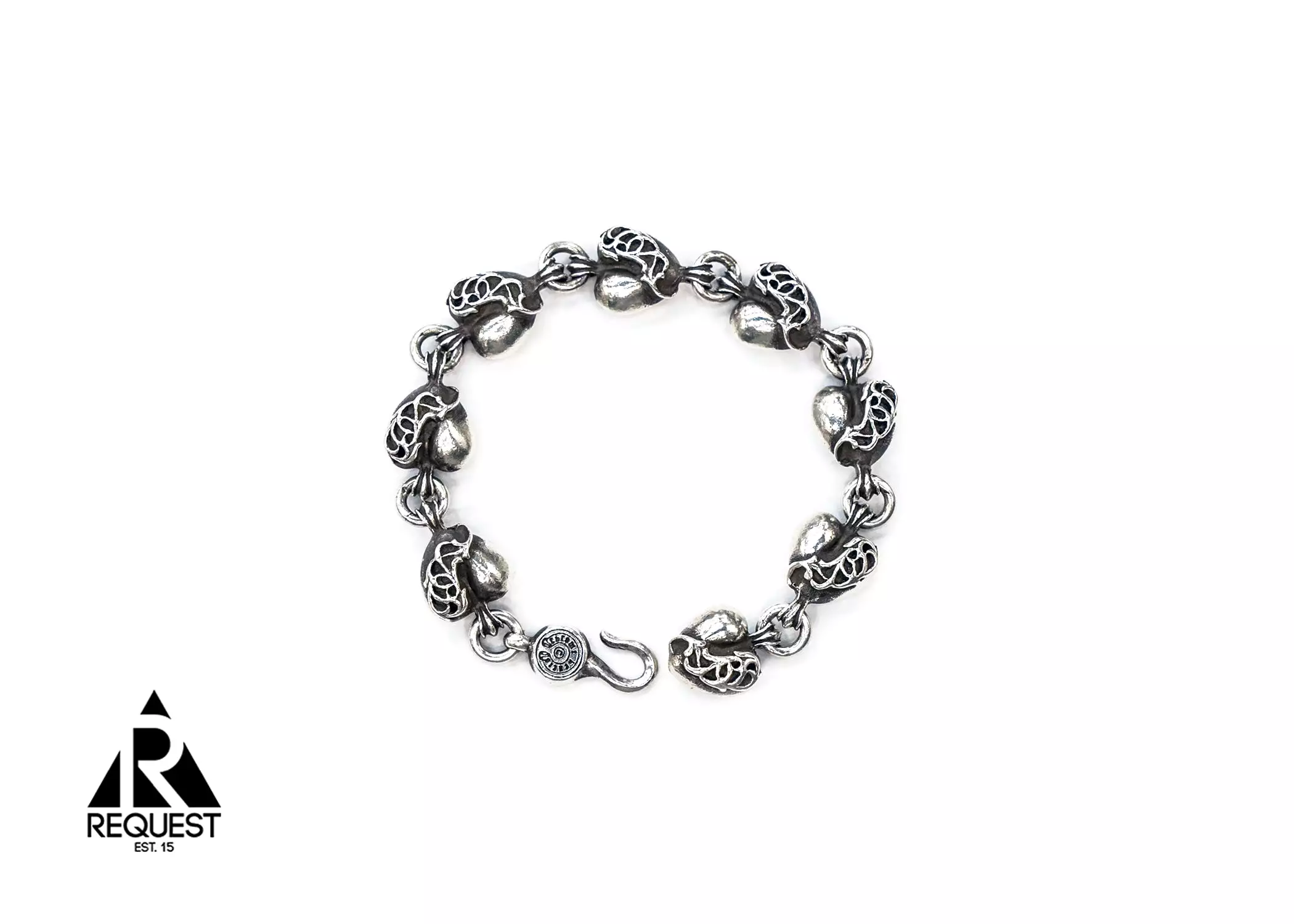 Chrome Hearts Bracelet Heart Links