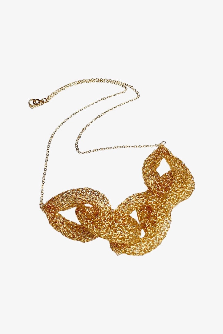 Chunky Crotchet Necklace | 14kt Gold Fill