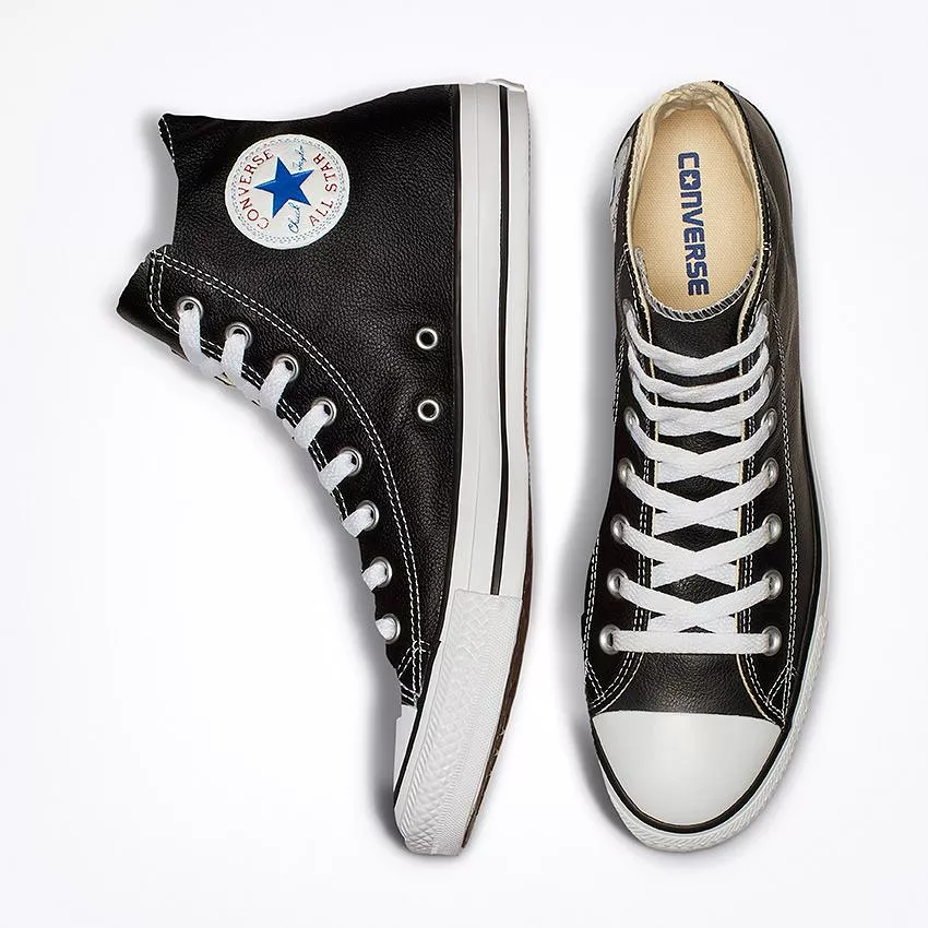 Converse -Chuck Taylor All Star Leather High Top Black/White 132170C