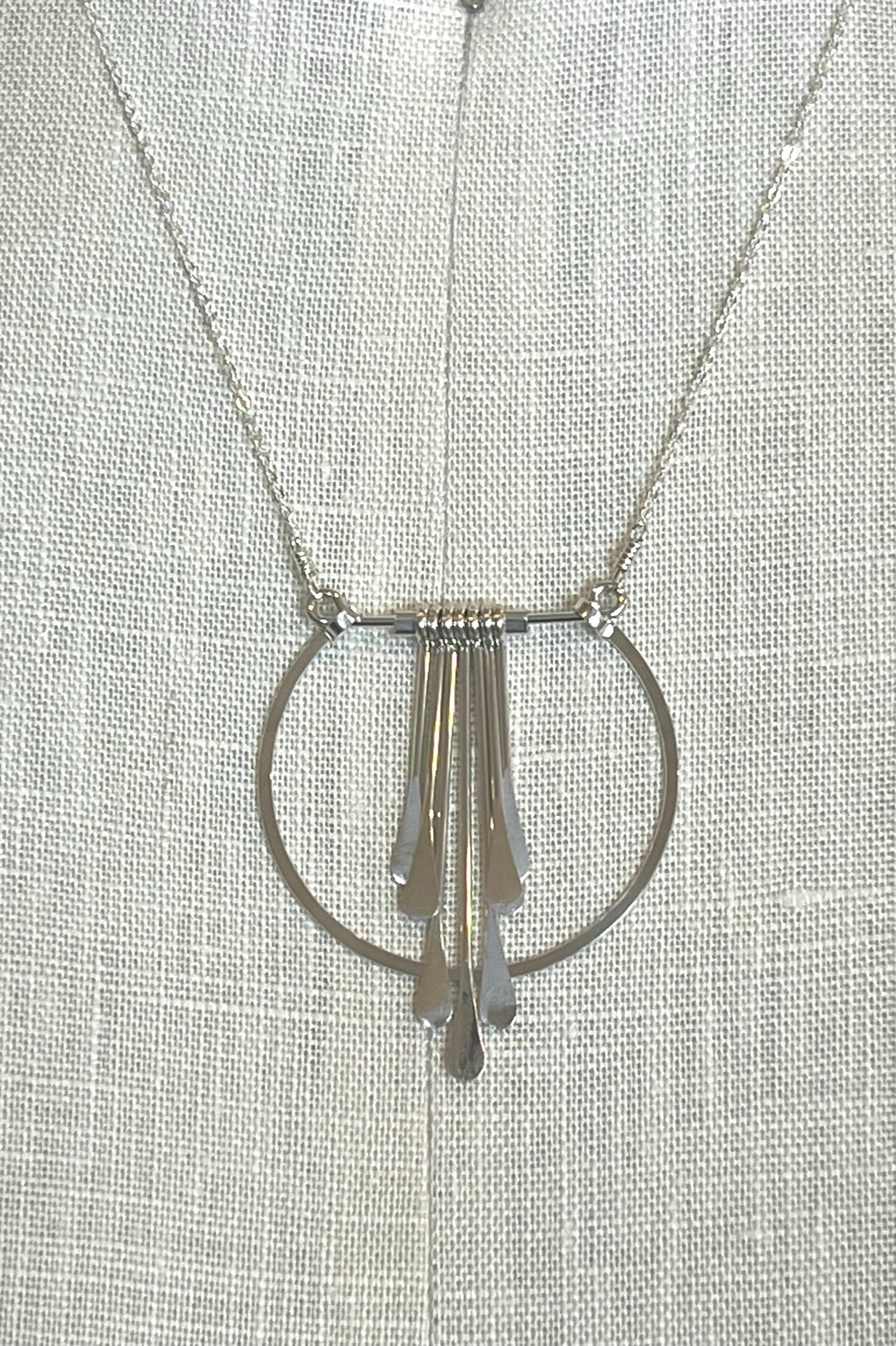 Crescent Cascade Necklace | Sterling Silver