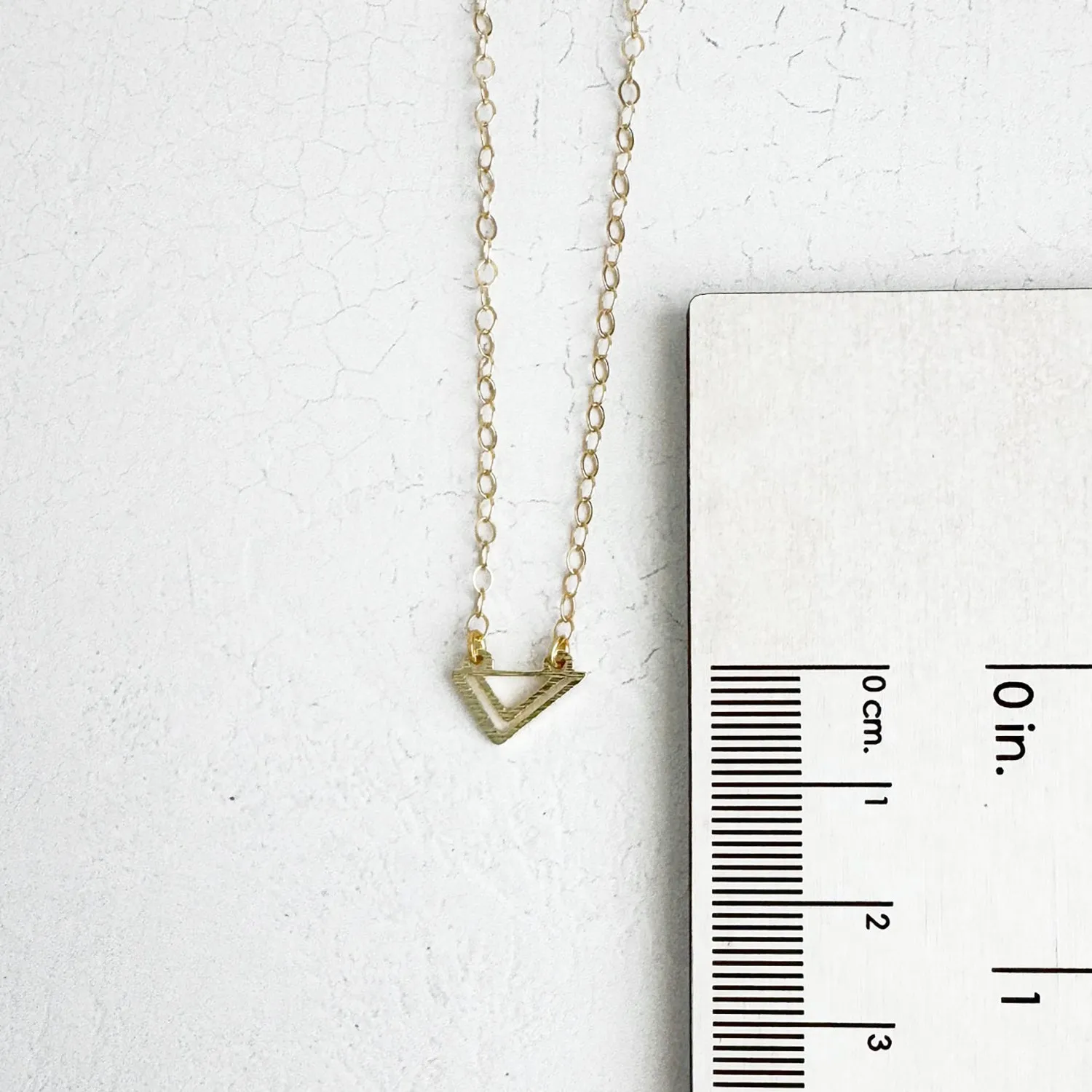 Double Triangle Layering Necklace in 14k Gold Filled