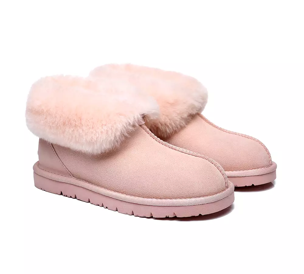 EVERAU Mallow Sheepskin Ankle Slipper