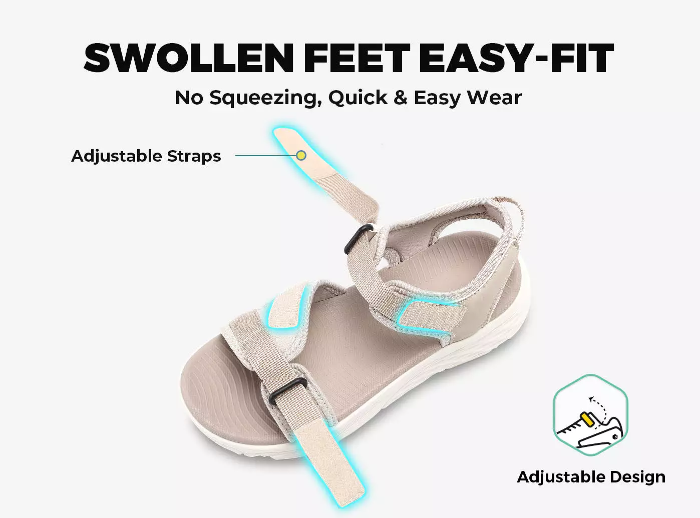 FitVille Women's HeelHalo Orthopedic Sandals V2