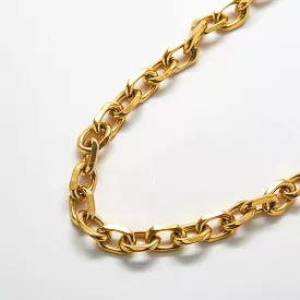 Gold Chunky Cable Chain Necklace