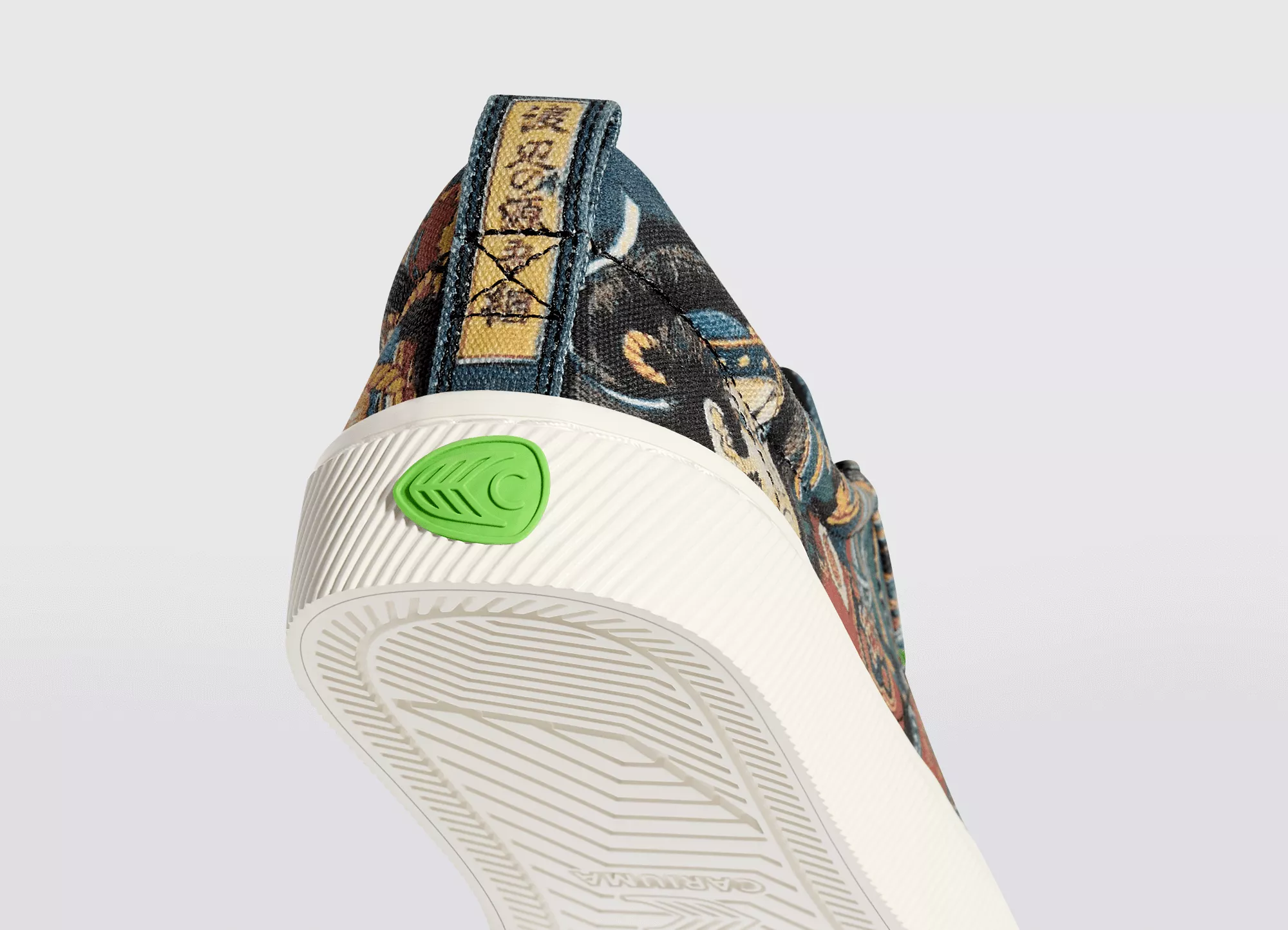 Hokusai OCA Low Warrior Print Canvas Sneaker Men