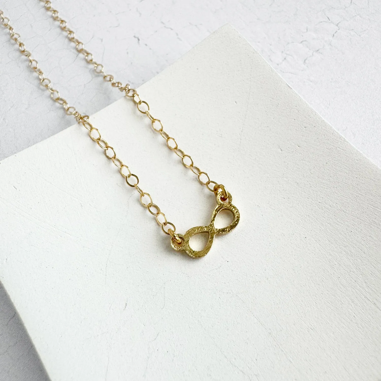 Infinity Layering Necklace in 14k Gold Filled