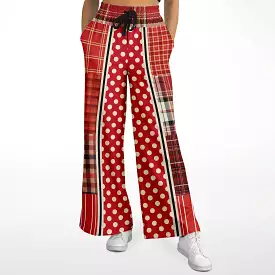 Jersey Salsa SW Polka Patchwork Stretchy Phat Bellbottoms