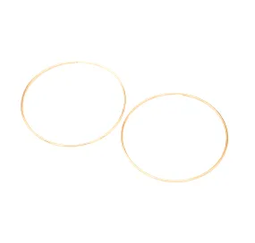 Large Gold Seamless Hoops Wholesale