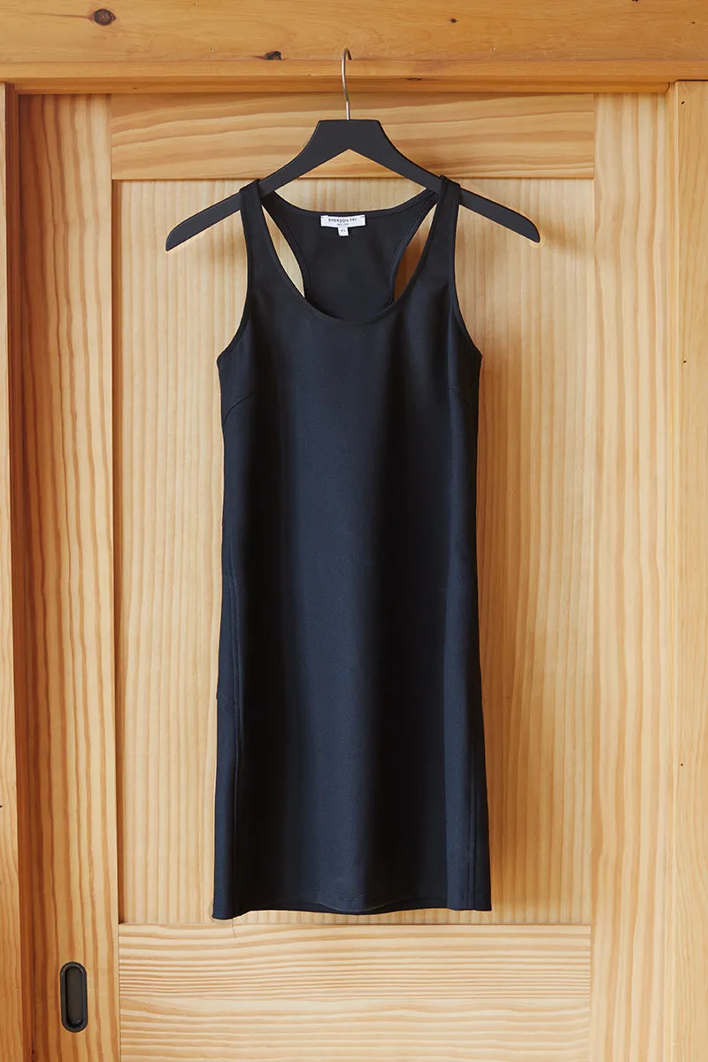 Layering Dress - Black Ponte