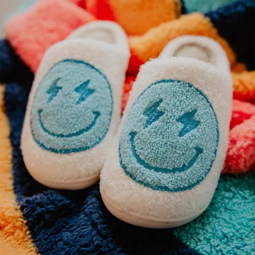 Lightening Happy Face Slippers