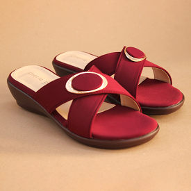 Maroon Slippers for Women