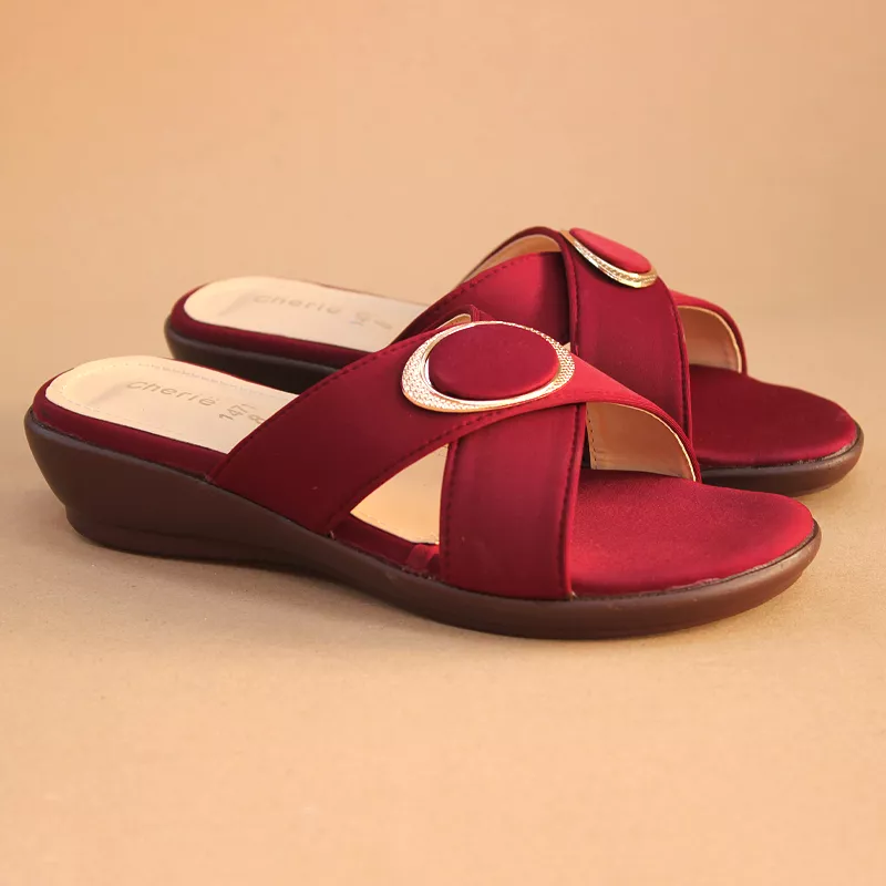 Maroon Slippers for Women