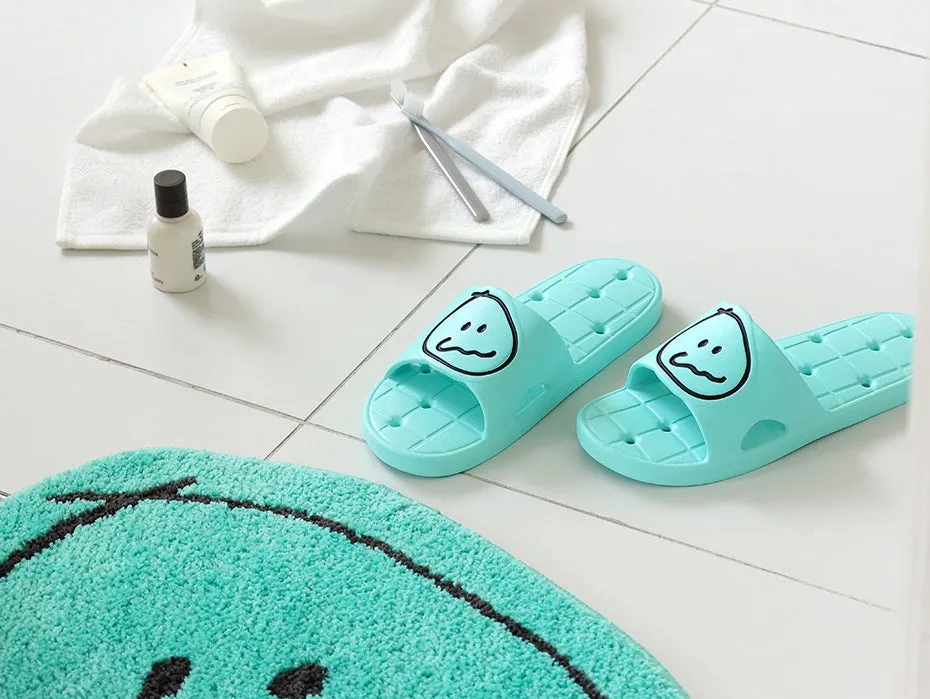 MonagustA Bathroom Slippers Shoes Home Soft Nonslip water hole Couple Sandals Gifts EVA Cushions Comfortable Lightweight 250mm 2