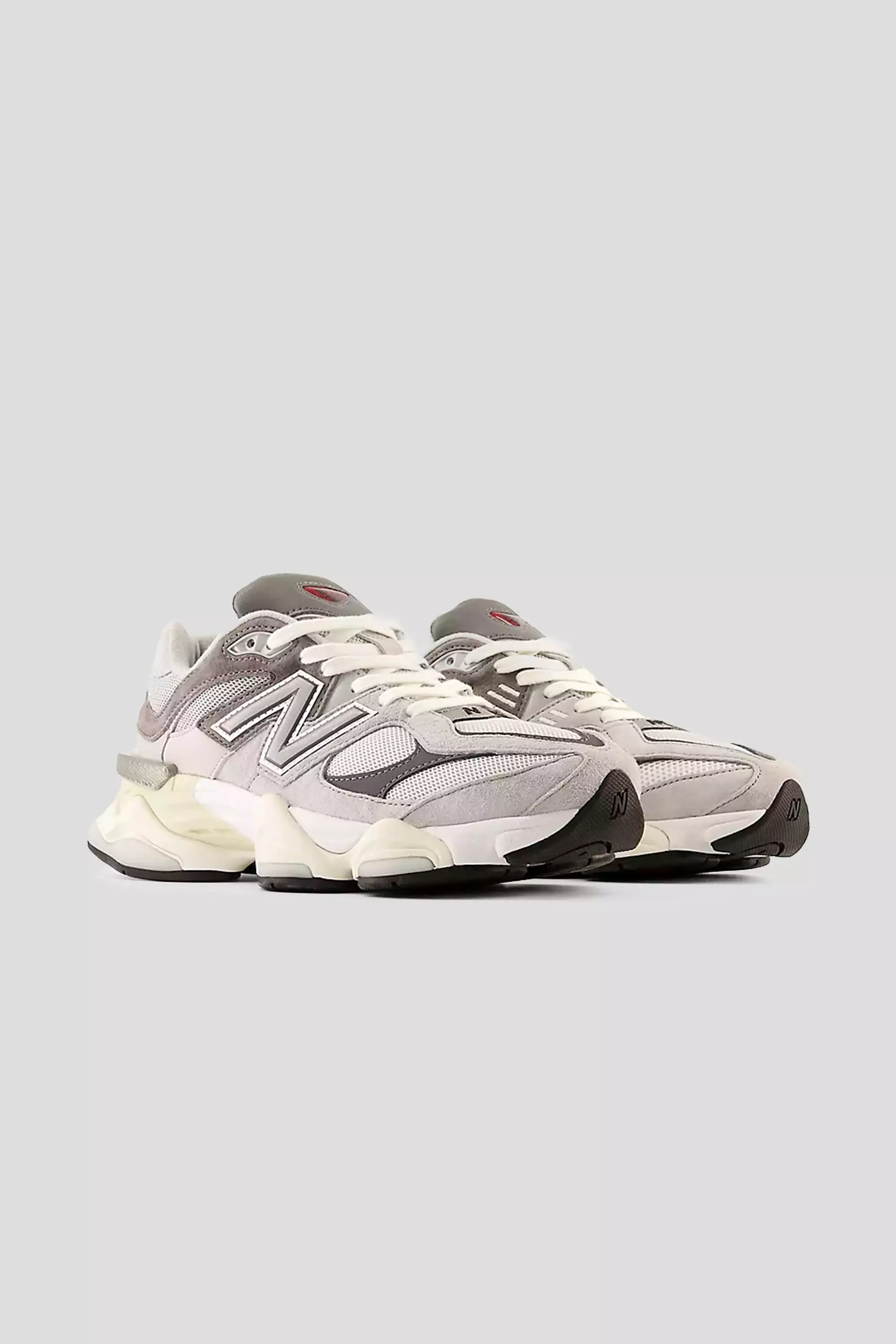 New Balance Unisex 9060 Sneaker in Rain Cloud with Castlerock and White