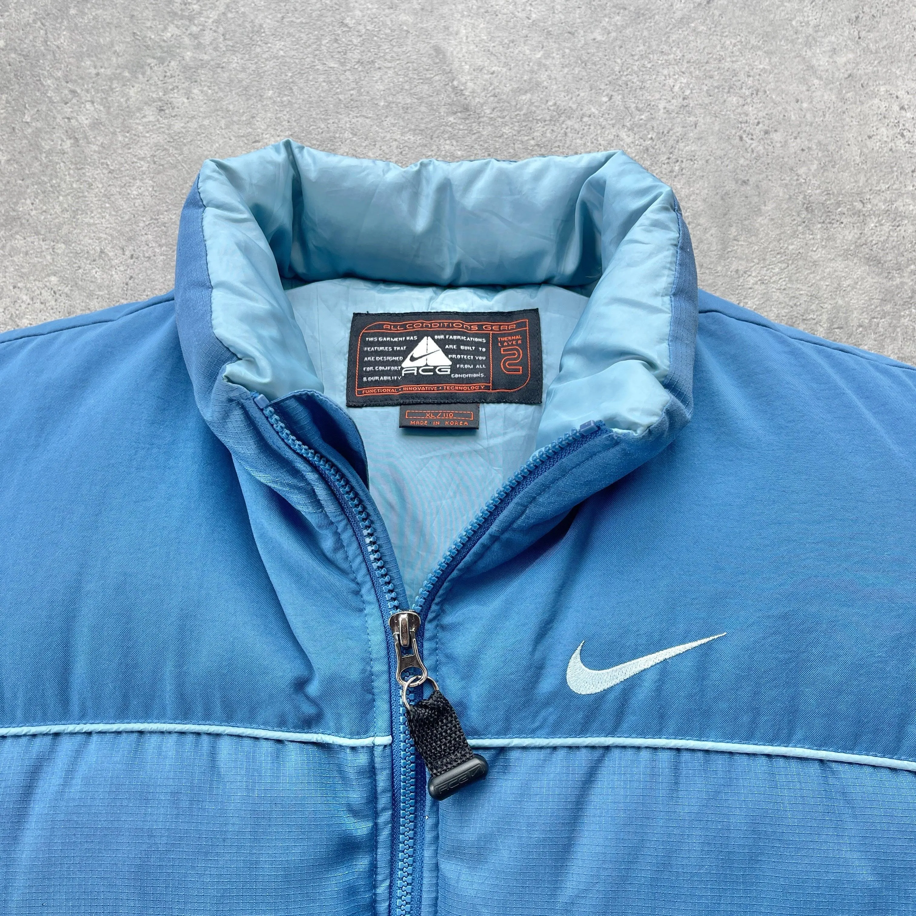 Nike ACG RARE 1990s heavyweight down fill puffer gilet (XL)