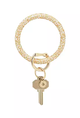 O-Venture Silicone Key Ring in Gold Rush Cheetah