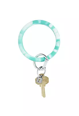 O-Venture Silicone Key Ring in Pool Marble