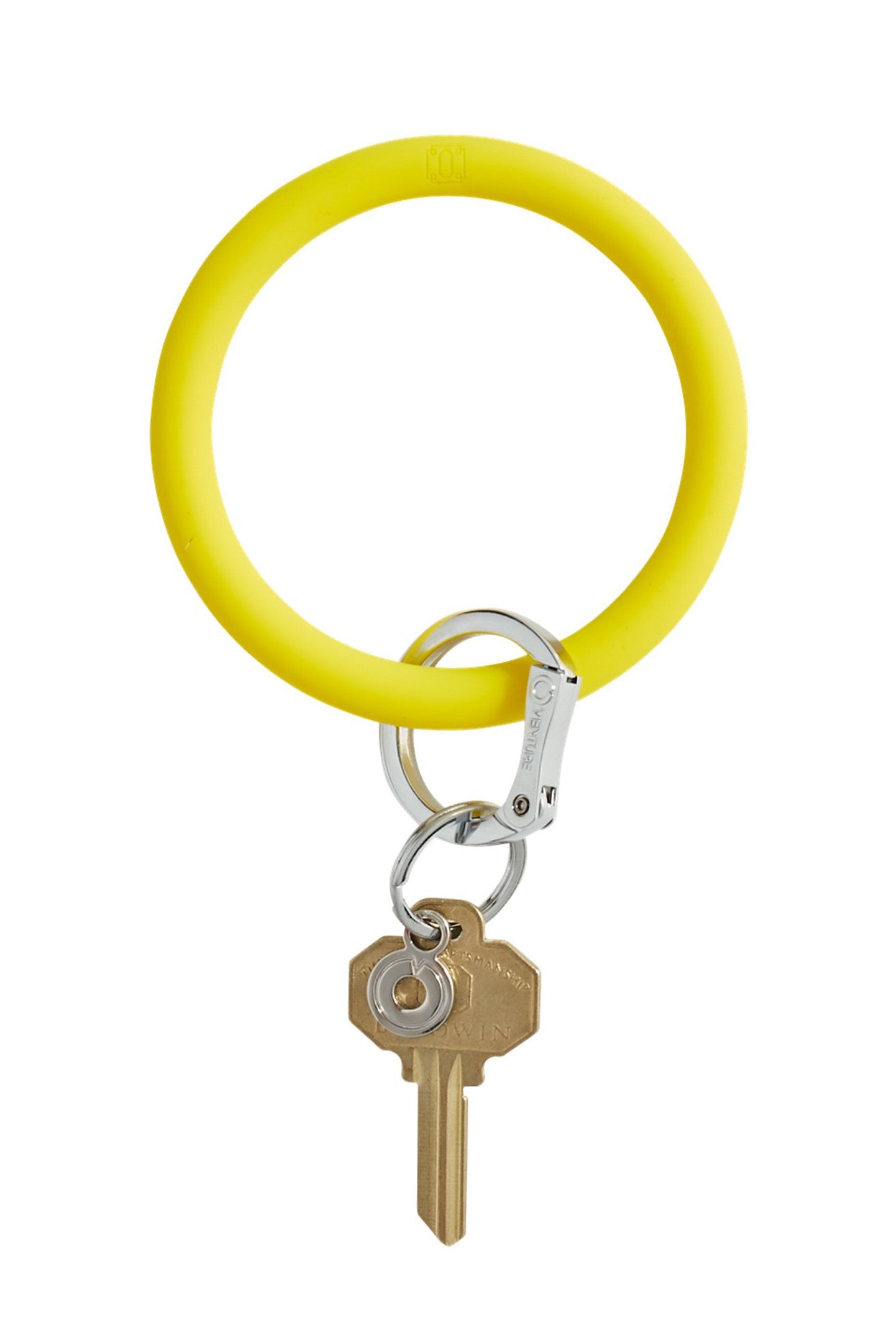 O-Venture Silicone Key Ring in Yes Yellow