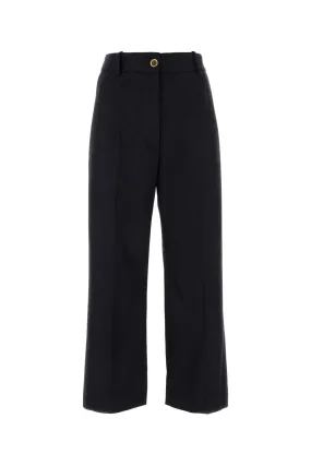 Patou Navy Blue Wool Blend Pant