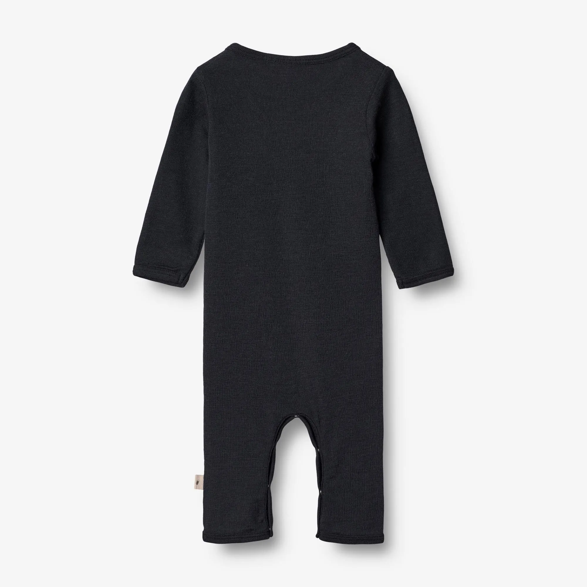 Plain Wool Jumpsuit | Baby - navy