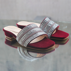 Red Heel Slippers for women