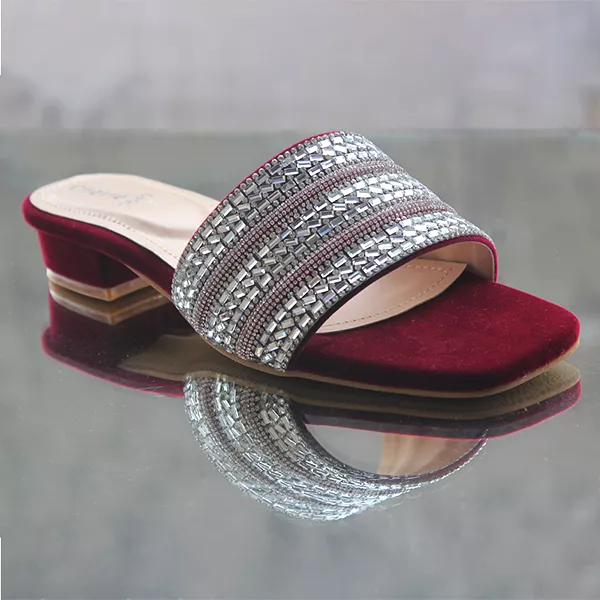 Red Heel Slippers for women