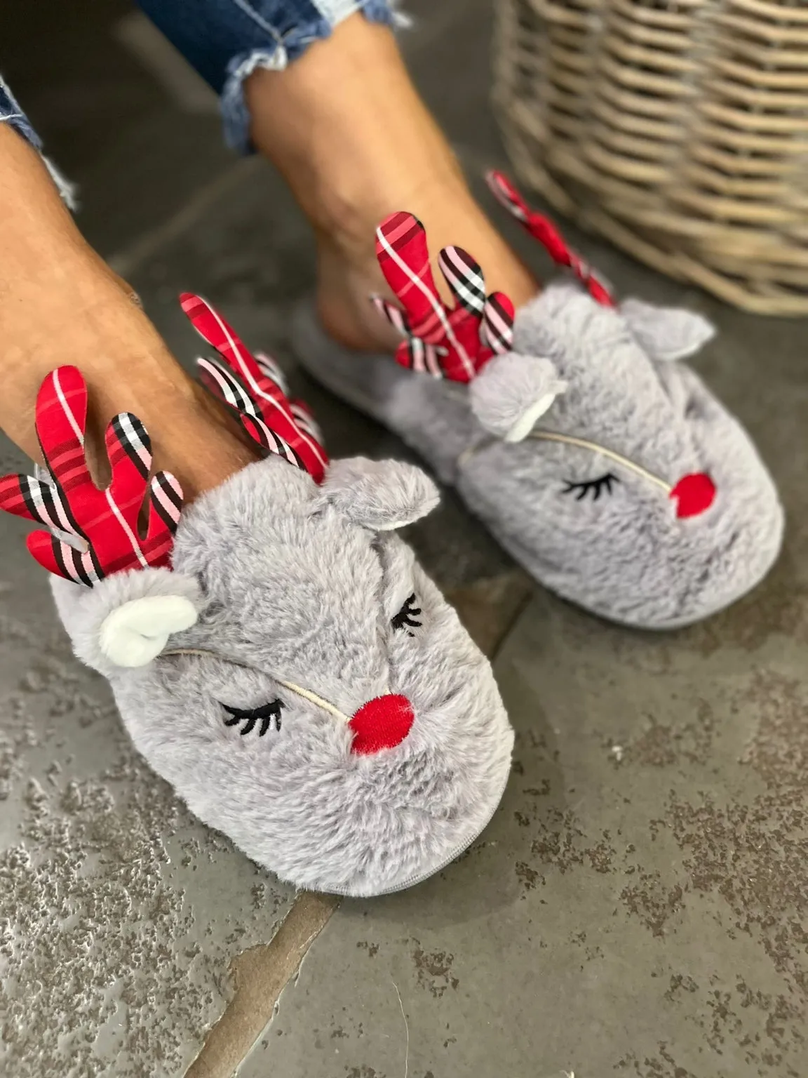 Reindeer Antler Slippers