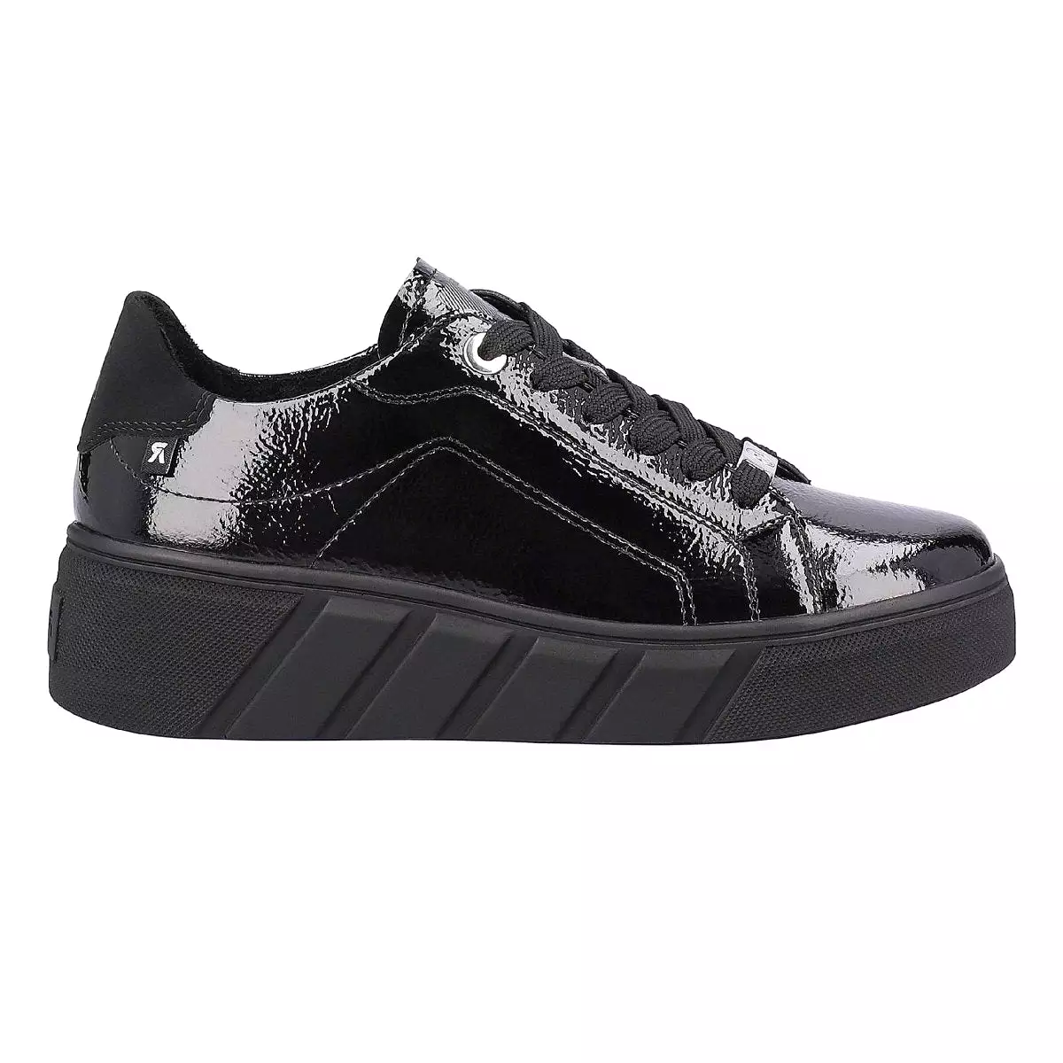 Rieker Women's W0501-00 Black/Black Patent