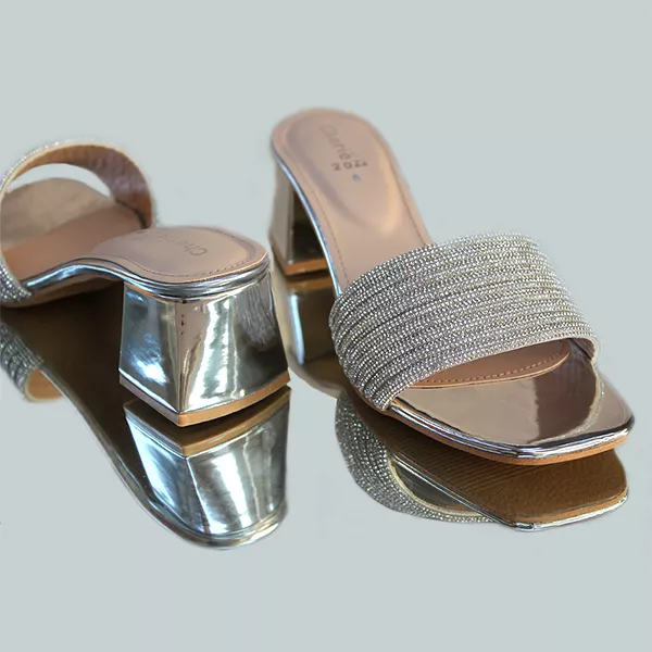 Sliver Fancy Slippers for Women