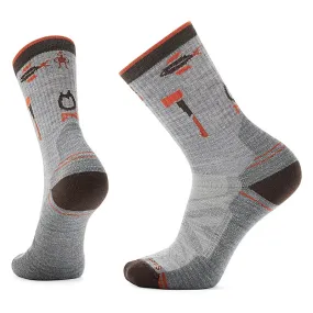 Smartwool Hike Light Cushion Camp Gear Crew Socks Color: Light Gray