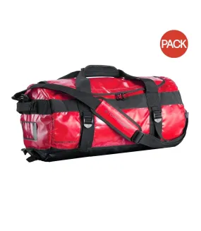 Stormtech Waterproof Gear Holdall Bag (Small) (Pack of 2) (Bold Red/Black) (One Size) - UTBC4441