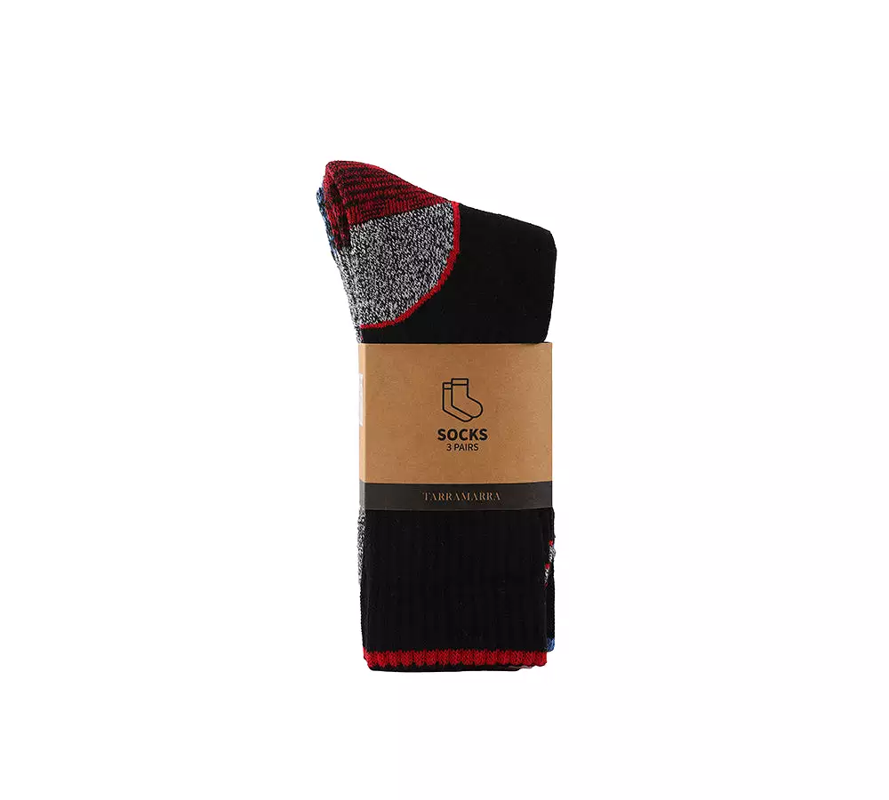 TARRAMARRA Connor Unisex Socks Three Paris Pack