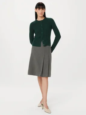 The Merino Wool Fitted Cardigan in Pine Grove