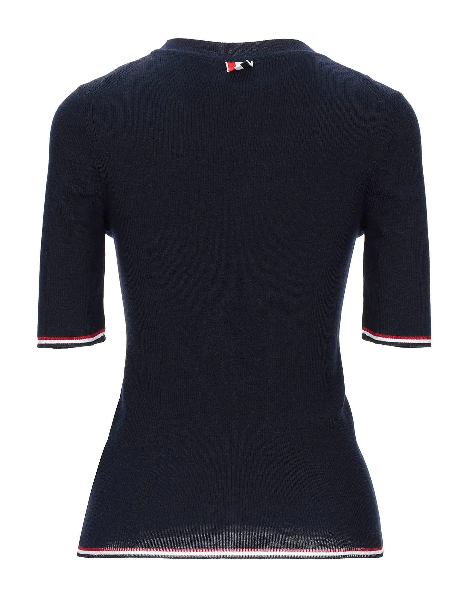 THOM BROWNE  |Casual Style Wool Plain Short Sleeves Elegant Style