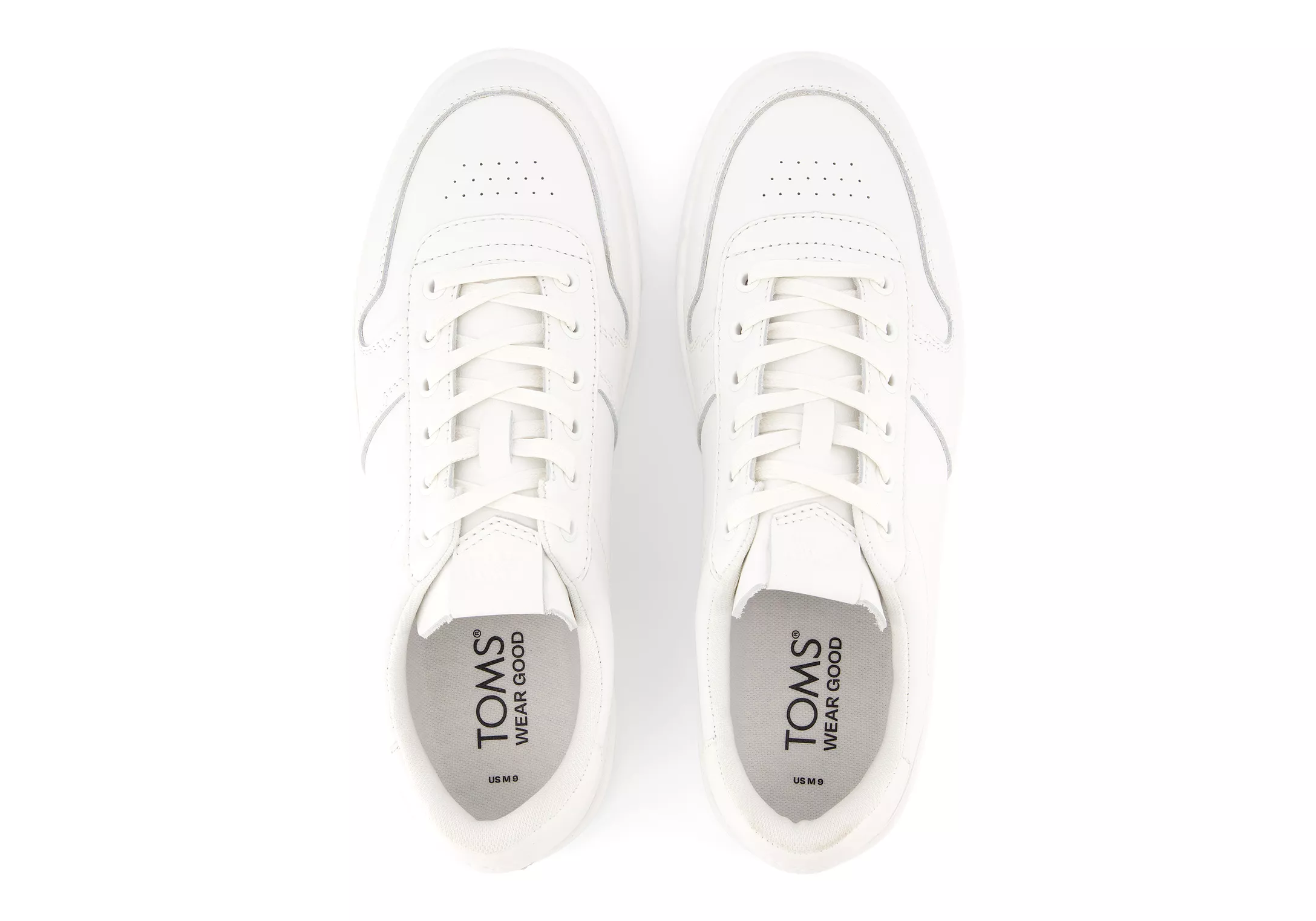 TRVL Lite Court Sneaker - White Leather