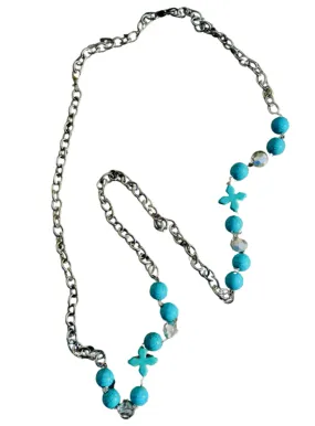 Turquoise Cross Layering Necklace