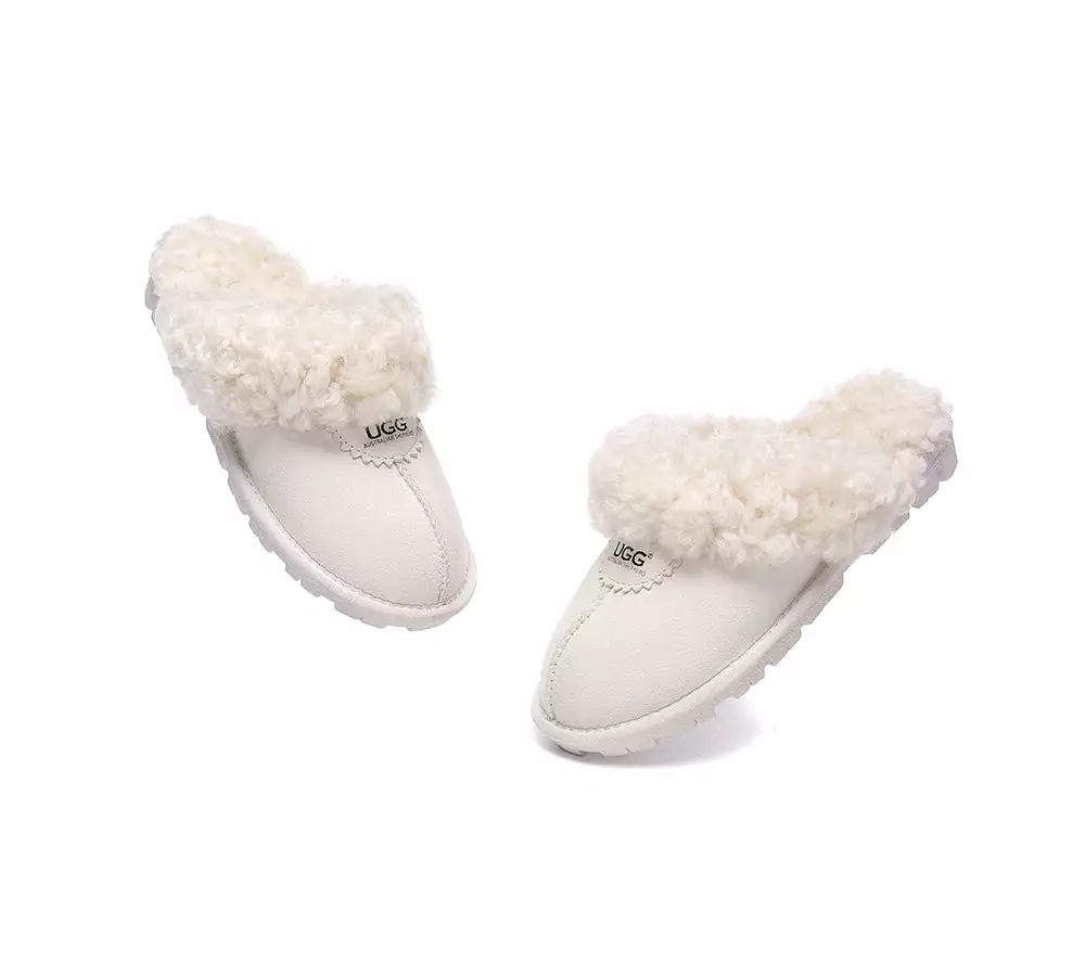 UGG AUSTRALIAN SHEPHERD Ugg Slipper Double Faced Sheepskin Waffle Curly