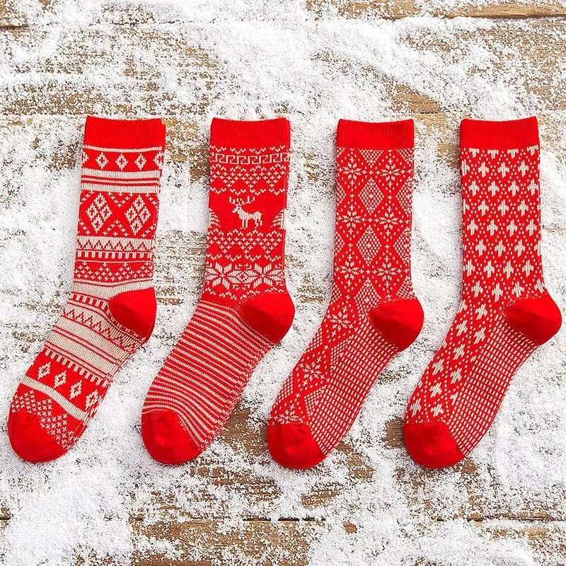 Women's Christmas Thick Warm Socks Gift Box