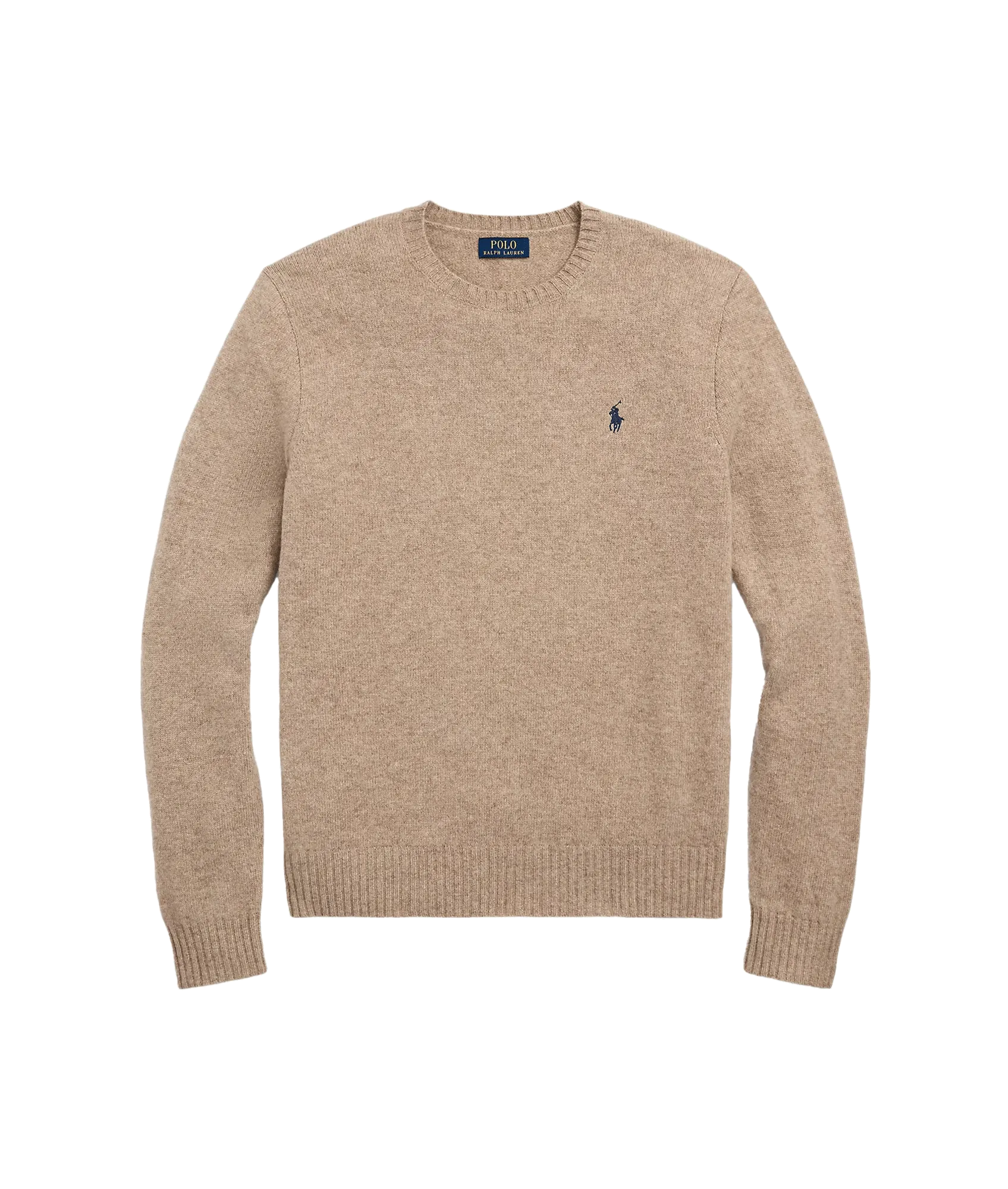 Wool-Cashmere Crewneck Jumper - Brown