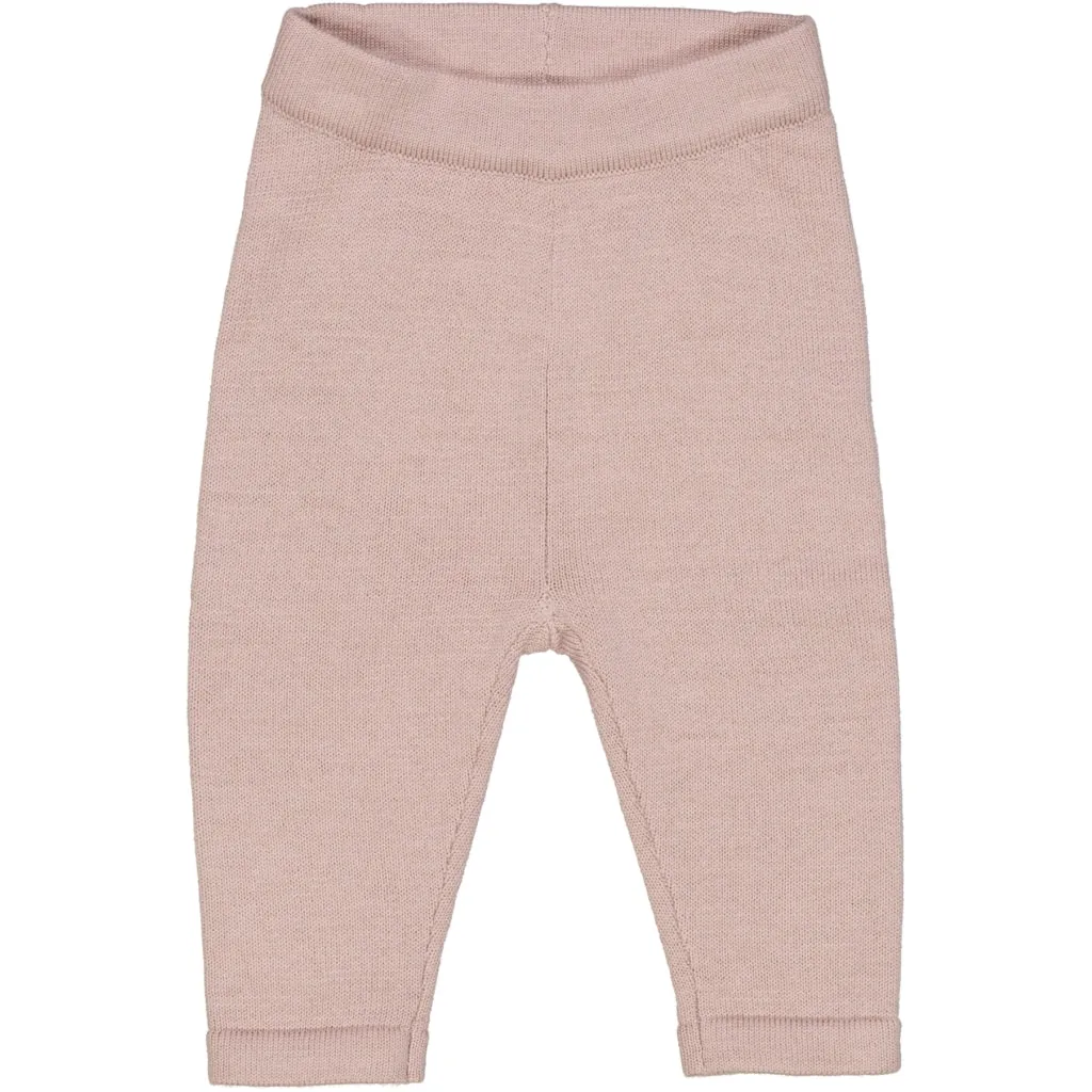 Wool Knit Trousers Neel - rose powder